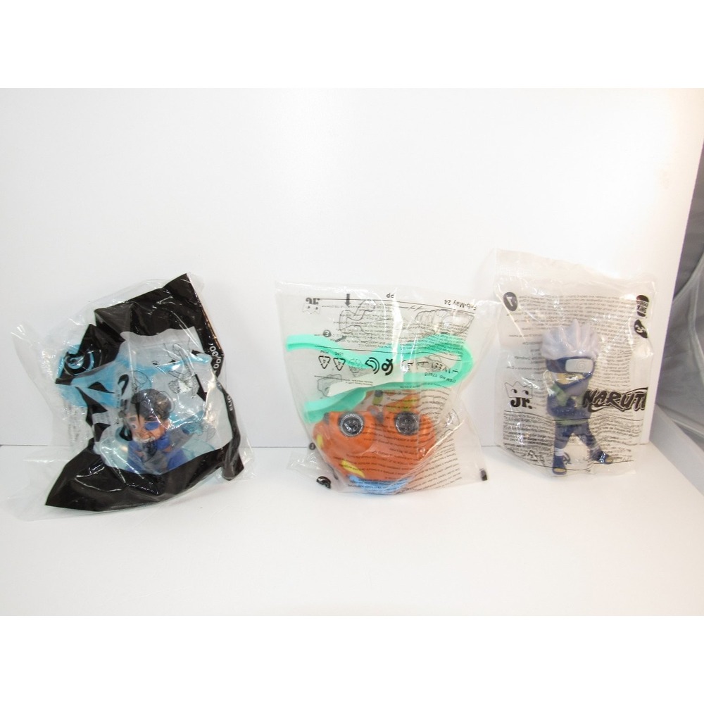Burger King Naruto 3-Pack Toy Figures 2024 JR. Collection Plastic